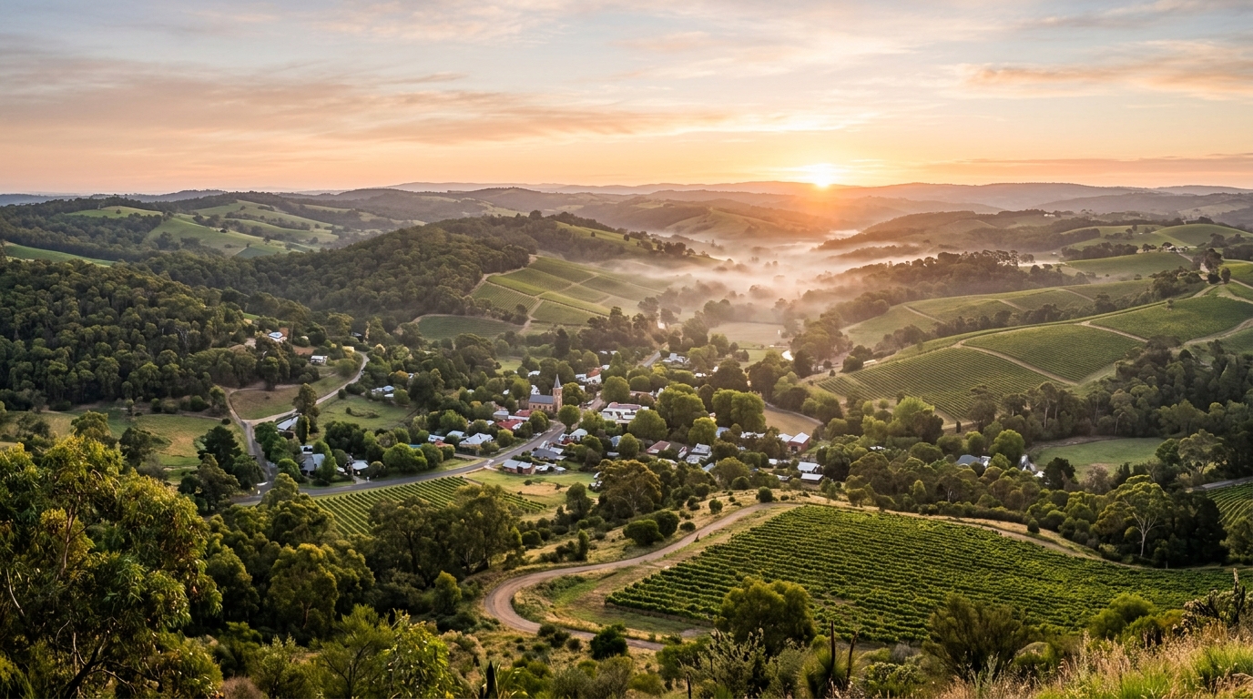 Adelaide_Hills_rolling_green_hills