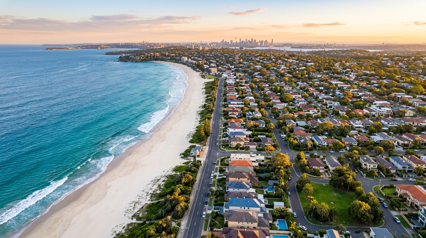 Aerial_drone_shot_beachside_suburb